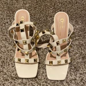 Brand New High Heels! Never worn. Original box available. Size 8 Women’s. Cream